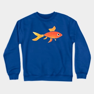 GOLDFISH Watercolor Orange Yellow Fish Cutout Crewneck Sweatshirt